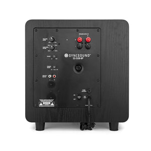 SyncSound Caisson De Graves Haute Performance Amplifié 8 Pouces 100W Noir SS-SUB-8P - Simple Boutique