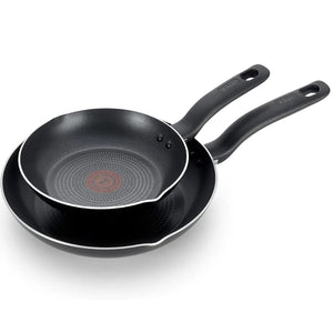 T-Fal - Ensemble de 2 Poêles en Aluminium, Surface Antiadhésive, Technologie Thermo-Spot - Simple Boutique