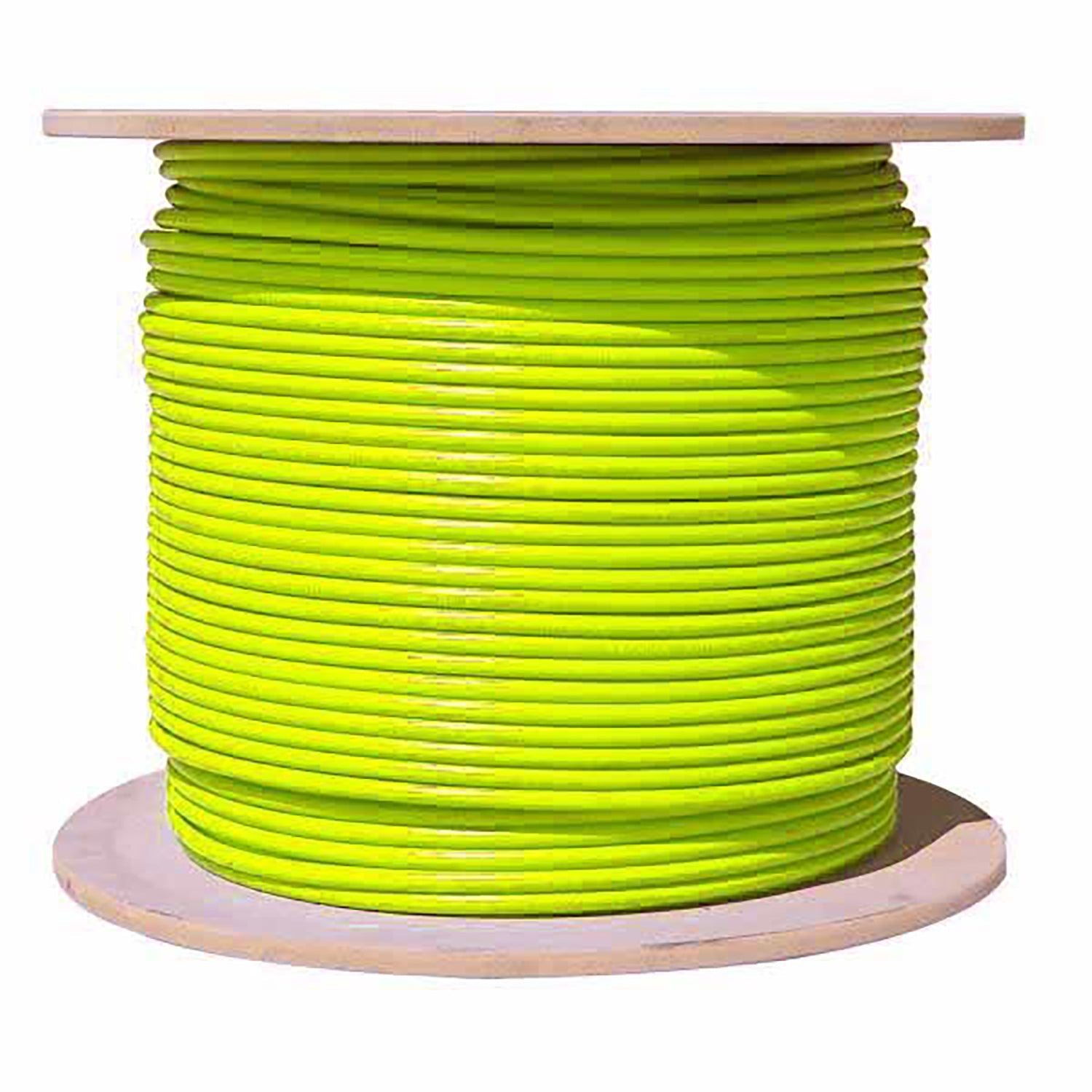 TechCraft - Câble Réseau Blindé Cat6a, S/FTP, Longueur de 1000 Pieds, CMR, Jaune - Simple Boutique