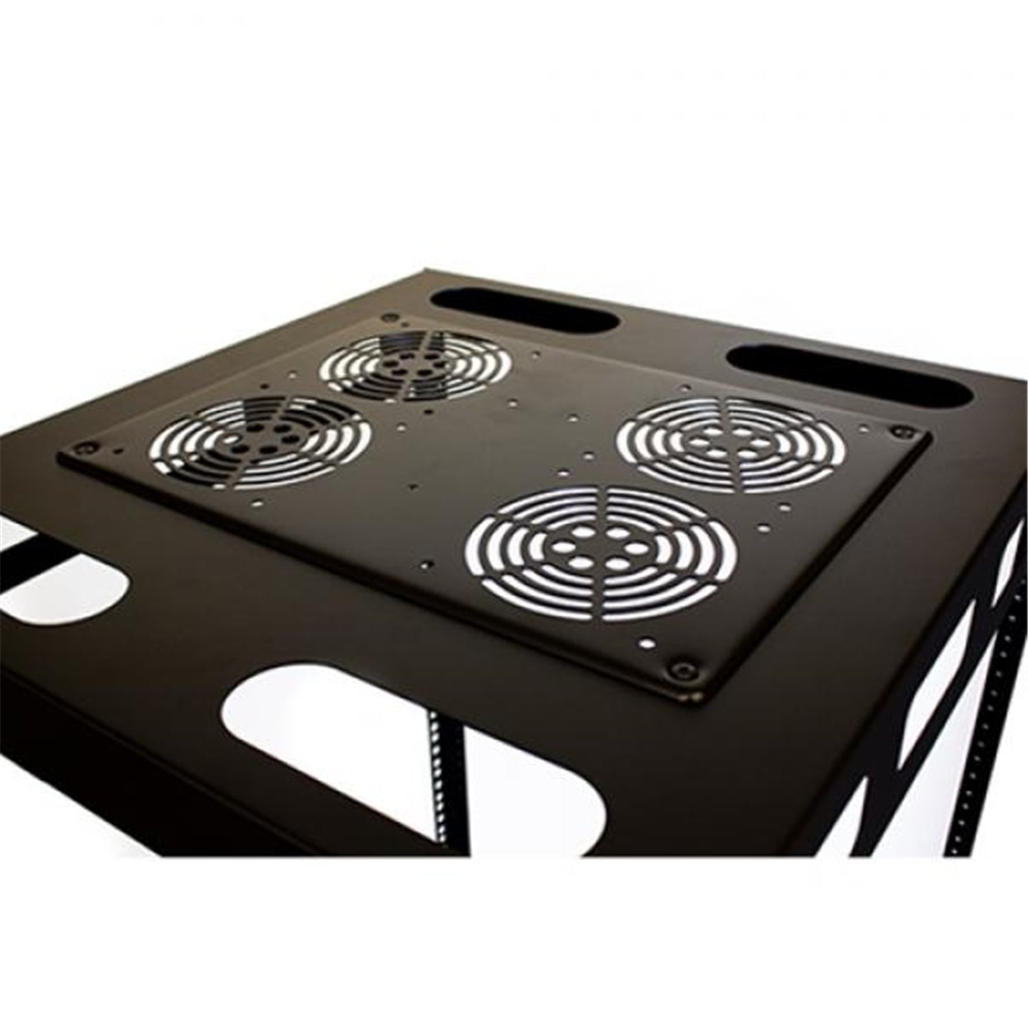 TechCraft - Rack Audio Visuelle à Cadre Ouvert 15U, Fabriqué en Acier Laminé à Froid, Noir - Simple Boutique