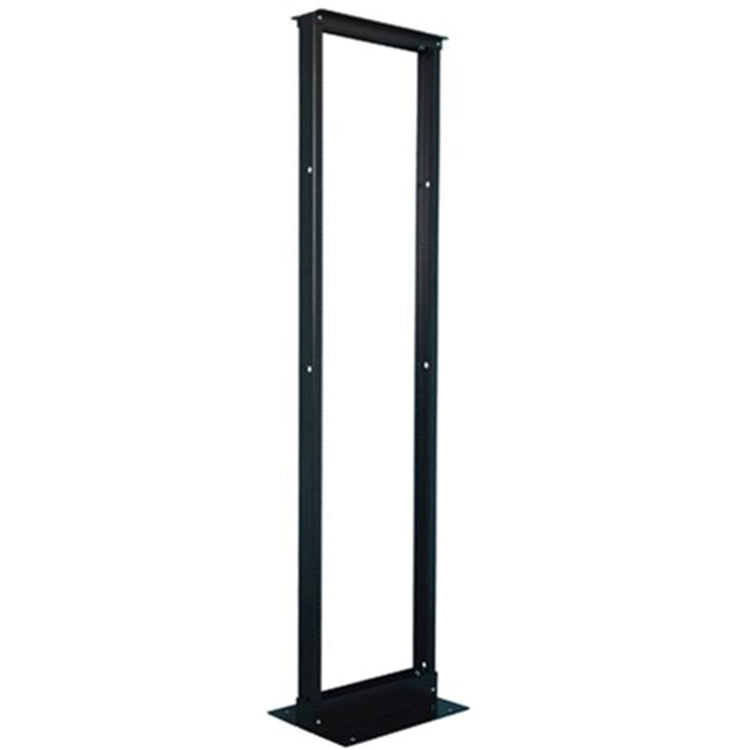 TechCraft - Rack de Relais à 2 Montants 47U, 7.3' de Hauteur, Fabriqué en Aluminium, Noir - Simple Boutique