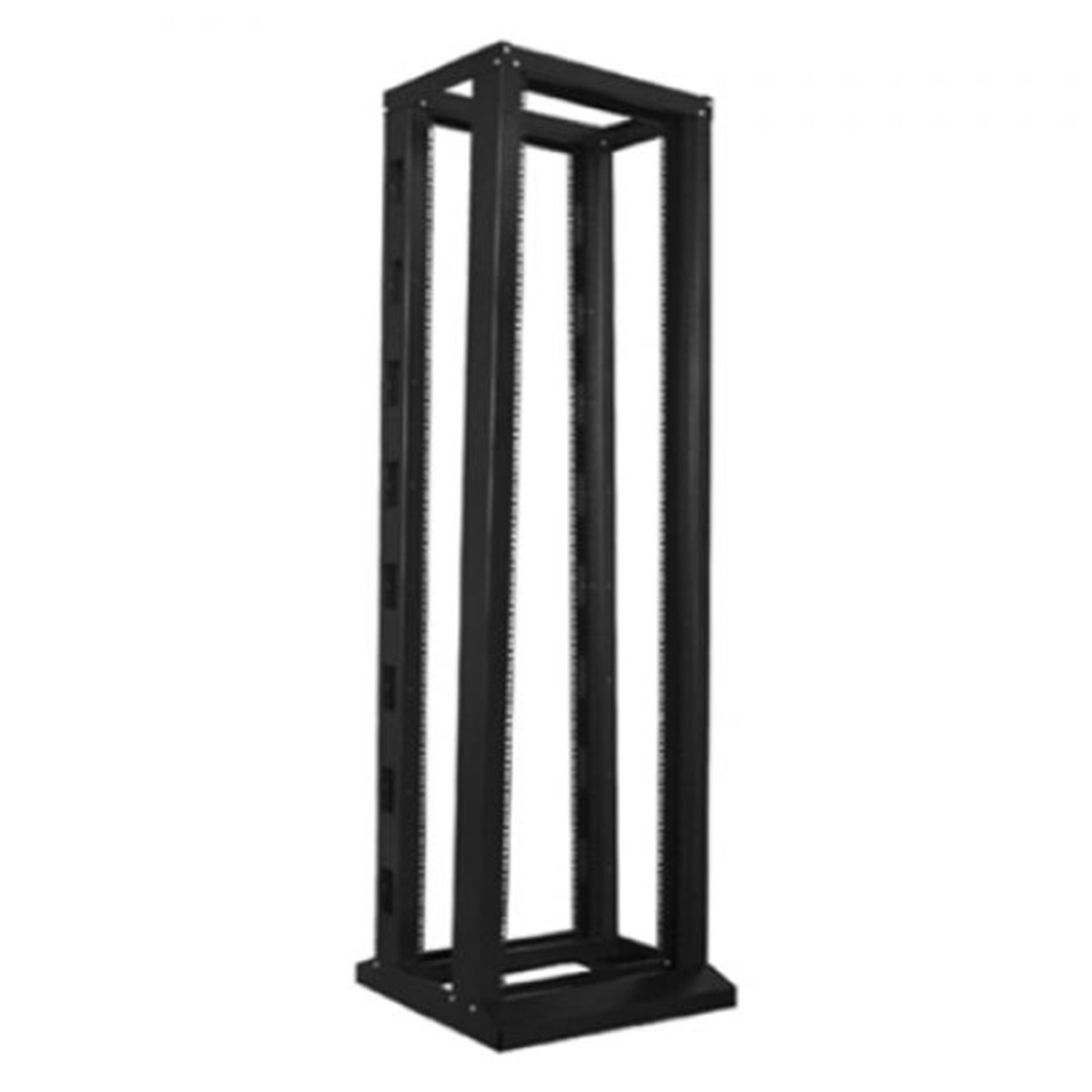 TechCraft - Système de Rack à Profondeur Fixe à 4 Montants, 48U, 7.3' de Hauteur, Fabriqué en Acier, Noir - Simple Boutique