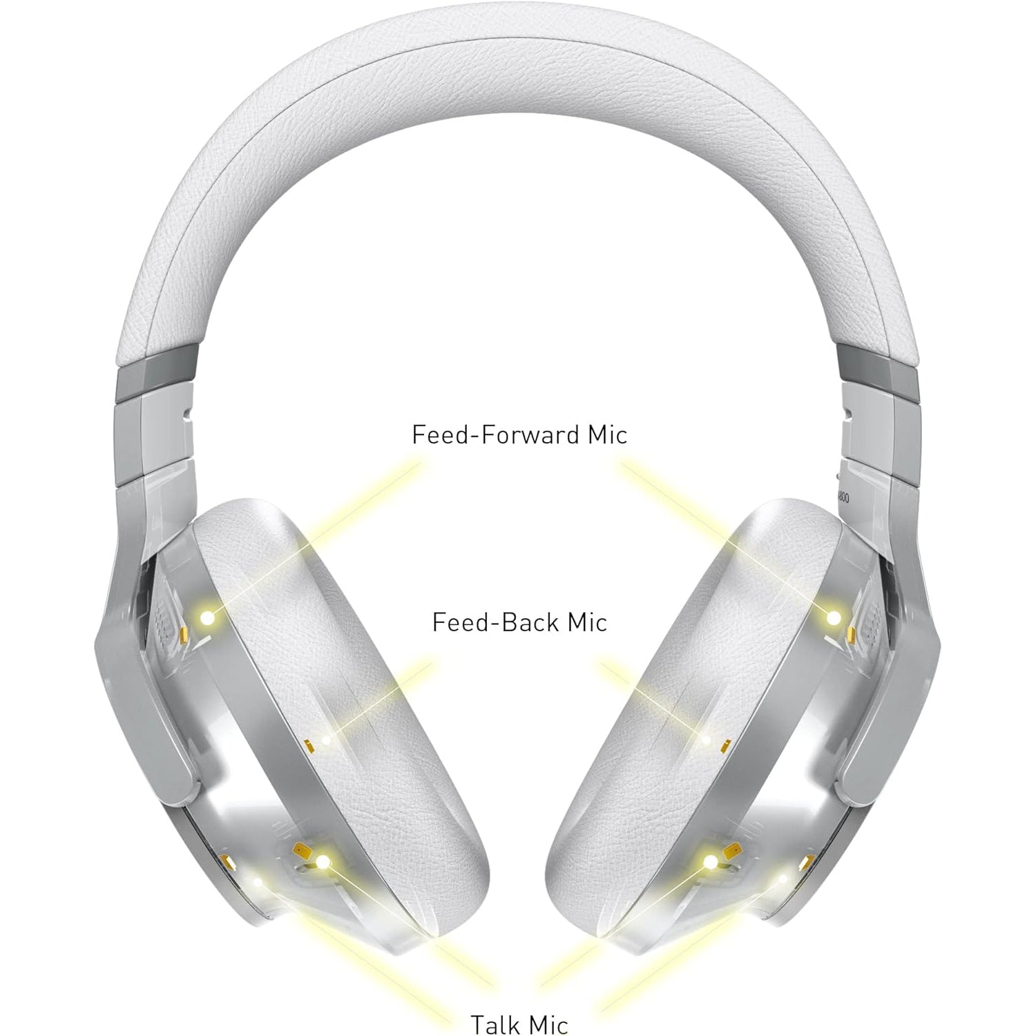 Technics - Écouteurs Bluetooth Sans-Fil avec Réduction du Bruit, Hi-Res, Télécommande et Microphone Intégrés, Argenté - Simple Boutique