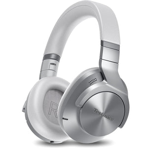 Technics - Écouteurs Bluetooth Sans-Fil avec Réduction du Bruit, Hi-Res, Télécommande et Microphone Intégrés, Argenté - Simple Boutique