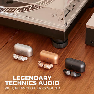 Technics - Écouteurs Intra-Auriculaires Sans-Fil Bluetooth avec Microphone et Boitier de Recharge, Rose - Simple Boutique
