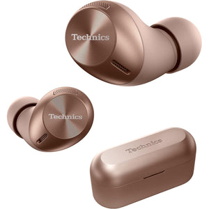 Technics - Écouteurs Intra-Auriculaires Sans-Fil Bluetooth avec Microphone et Boitier de Recharge, Rose - Simple Boutique