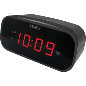 Timex - Radio-Réveil avec Écran LED de 0.7 Pouces, Noir - Simple Boutique