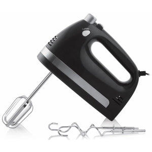 Toastess - Batteur à Main à 5 Vitesses, Fouets et Crochet Pétrisseurs Compris, 350 Watts, Noir - Simple Boutique