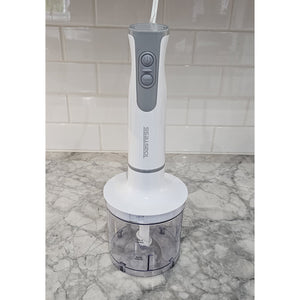 Toastess - Combo Mélangeur à Main et Hachoir, 2 Vitesses, 260 Watts, Blanc - Simple Boutique