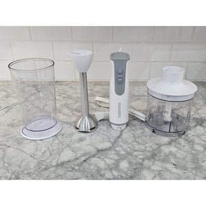 Toastess - Combo Mélangeur à Main et Hachoir, 2 Vitesses, 260 Watts, Blanc - Simple Boutique