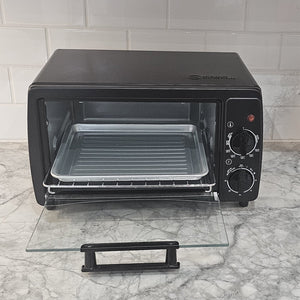 Toastess - Four Grille-Pain, Capacité de 4 Tranches, Contrôle de la Température, 1000 Watts, Noir - Simple Boutique
