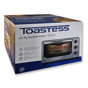 Toastess - Four Grille-Pain et Friteuse à Air, Capacité de 6 Tranches, Température Réglable, Acier Inoxydable - Simple Boutique