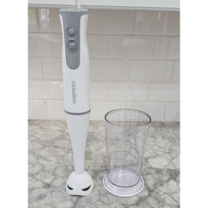 Toastess - Mélangeur à Main avec Tasse à Mesurer 700ml, 2 Vitesses, 260 Watts, Blanc - Simple Boutique