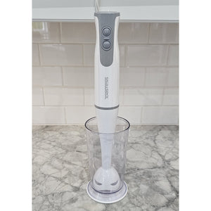 Toastess - Mélangeur à Main avec Tasse à Mesurer 700ml, 2 Vitesses, 260 Watts, Blanc - Simple Boutique