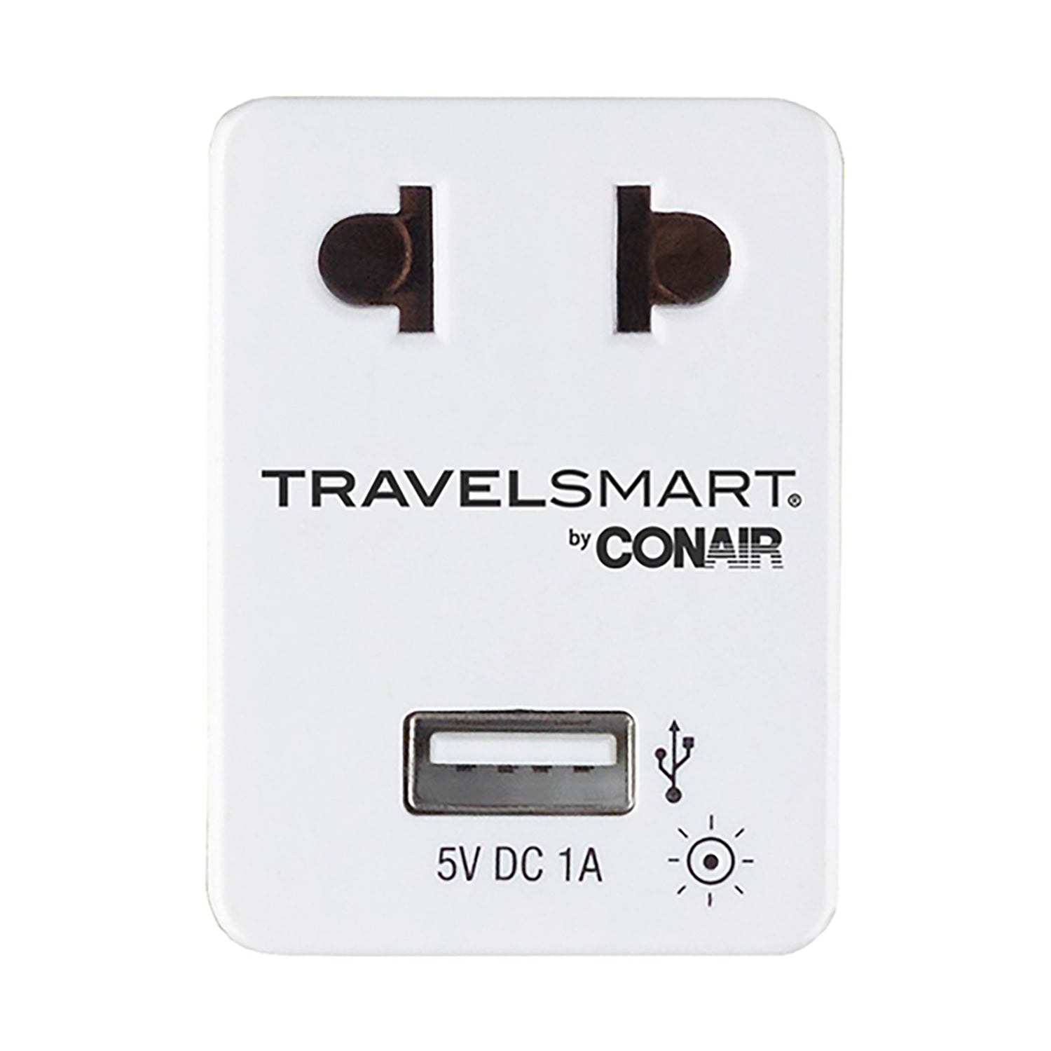 Travel Smart - Adaptateur de Voyage Avec Port USB, Blanc - Simple Boutique