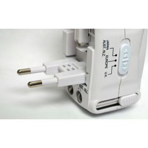 Travel Smart - Adaptateur de Voyage Tout en Un avec Parasurtenseur Intégré - Simple Boutique