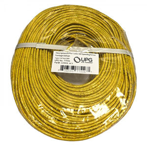 UPG - Câble Réseau Solide UTP Cat5e, 350MHz, Longueur de 500 Pieds, FT4/CMR, Jaune - Simple Boutique