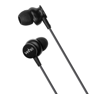 Veho - Écouteurs Intra-Auriculaire Filaire Z3 avec Microphone et Télécommande Intégré, Noir - Simple Boutique