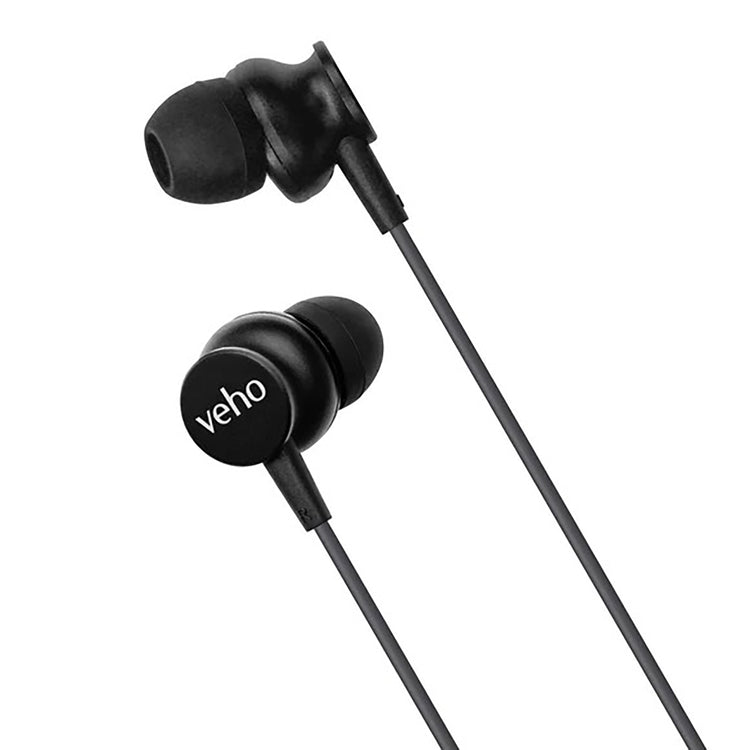 Veho - Écouteurs Intra-Auriculaire Filaire Z3 avec Microphone et Télécommande Intégré, Noir - Simple Boutique
