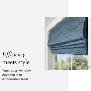 Versaille - Store Romain Sans Cordon, Collection Caesar, Tissu Assombrissant, Bleu (Disponible en 7 Grandeurs) - Simple Boutique