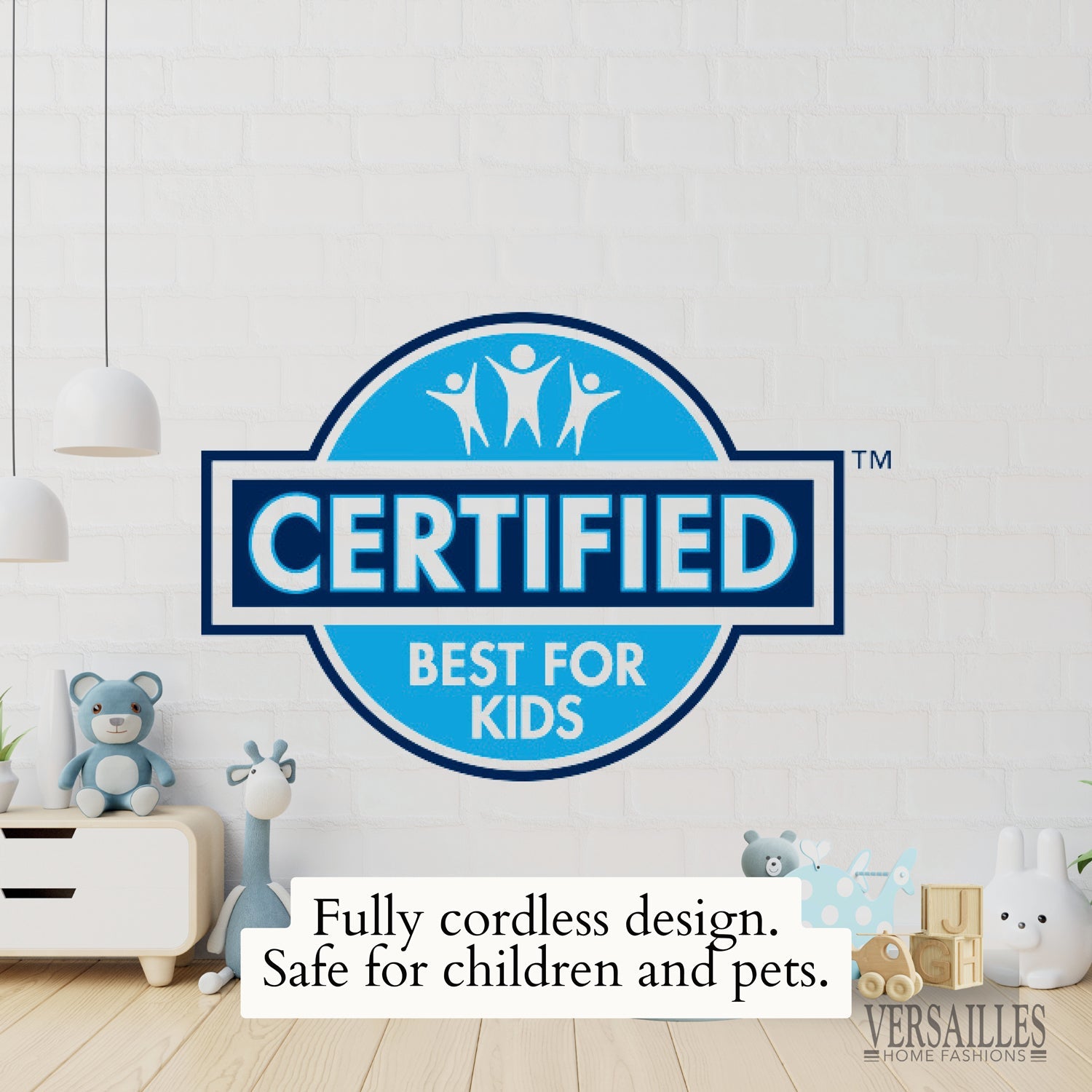 Versaille - Store Romain Sans Cordon, Collection Caesar, Tissu Assombrissant, Bleu (Disponible en 7 Grandeurs) - Simple Boutique