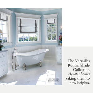 Versaille - Store Romain Sans Cordon, Collection Valentina, Tissu Assombrissant, Gris (Disponible en 7 Grandeurs) - Simple Boutique