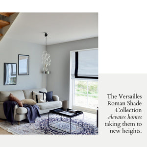 Versaille - Store Romain Sans Cordon, Collection Valentina, Tissu Assombrissant, Noir (Disponible en 7 Grandeurs) - Simple Boutique