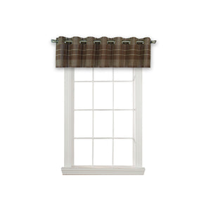 Versailles - Cantonnière en Bambou Grommet Top, Oeillets en Laiton, 72" x 12", Noyer - Simple Boutique