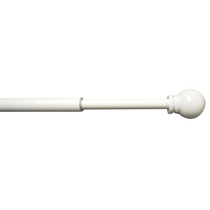 Versailles - Ensemble de 2 Bras Pivotants pour Rideau, Longueur Ajustable, Blanc (Disponible en 2 Grandeur) - Simple Boutique