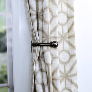 Versailles - Ensemble de 2 Embrasses Universelles pour Rideau, Gris - Simple Boutique