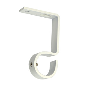 Versailles - Ensemble de 2 Supports pour Tringle à Rideau, Installation au Mur ou au Plafond, Blanc - Simple Boutique