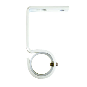 Versailles - Ensemble de 2 Supports pour Tringle à Rideau, Installation au Mur ou au Plafond, Blanc - Simple Boutique