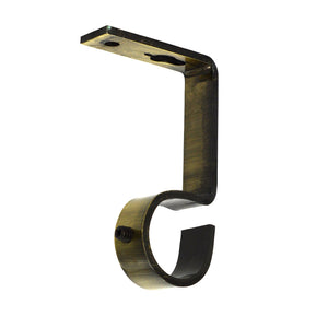 Versailles - Ensemble de 2 Supports pour Tringle à Rideau, Installation au Mur ou au Plafond, Bronze - Simple Boutique