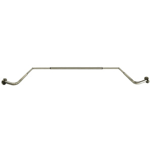 Versailles - Ensemble de Tringle à Rideau pour Baie Vitrée Oriel, 43" à 78", Argenté - Simple Boutique