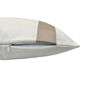 Versailles - Housse de Coussin Valentina, 20" x 20", Lavable à la Machine, Taupe - Simple Boutique