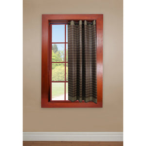 Versailles - Panneau de Rideau en Bambou Grommet Top, Oeillets en Laiton, 42" x 63", Noyer - Simple Boutique