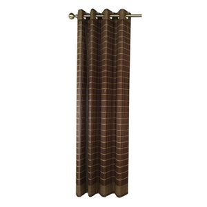 Versailles - Panneau de Rideau en Bambou Grommet Top, Oeillets en Laiton, 42" x 63", Noyer - Simple Boutique