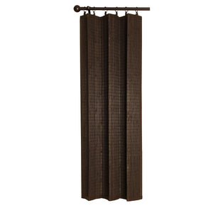 Versailles - Panneau de Rideau en Bambou Ring Top, Oeillets en Laiton, 40" x 63", Espresso - Simple Boutique