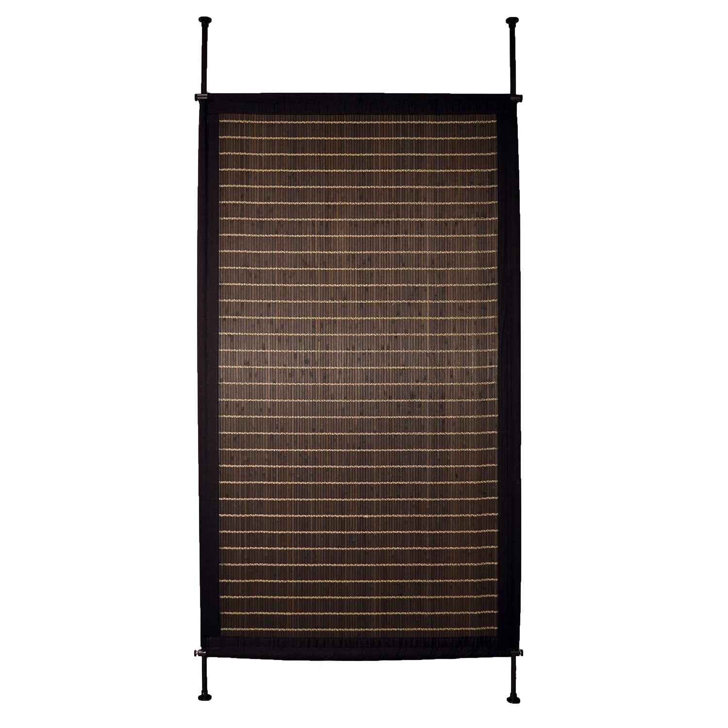 Versailles - Panneau d'intimité en Bambou, 38" x 68", Hauteur ajustable, Brun - Simple Boutique