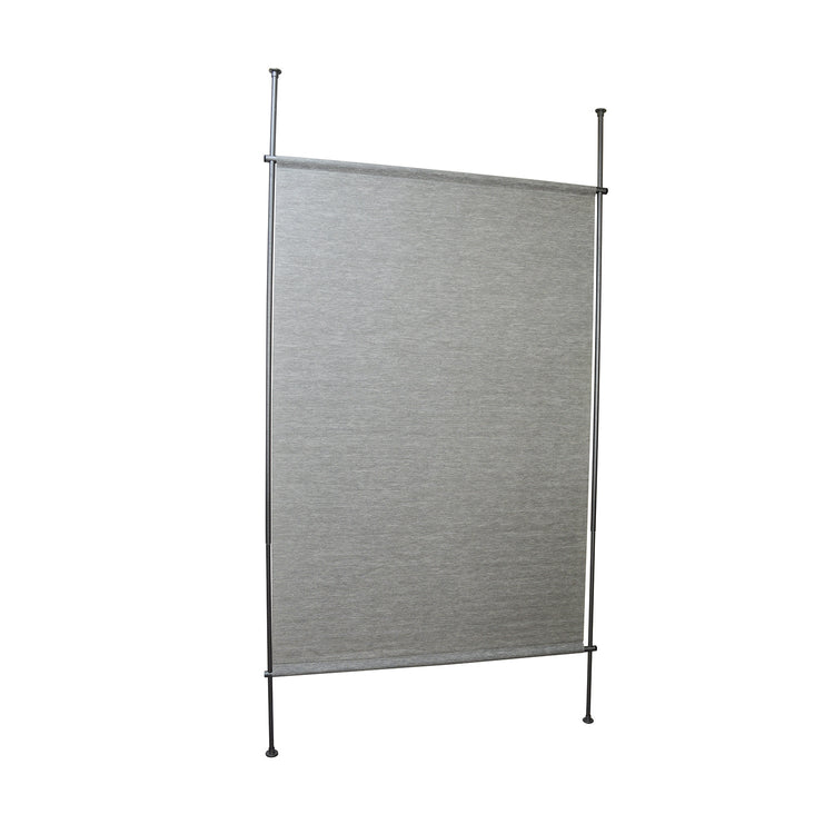 Versailles - Panneau d'intimité en Papier Tissé, 48" x 72", Hauteur ajustable, Gris - Simple Boutique
