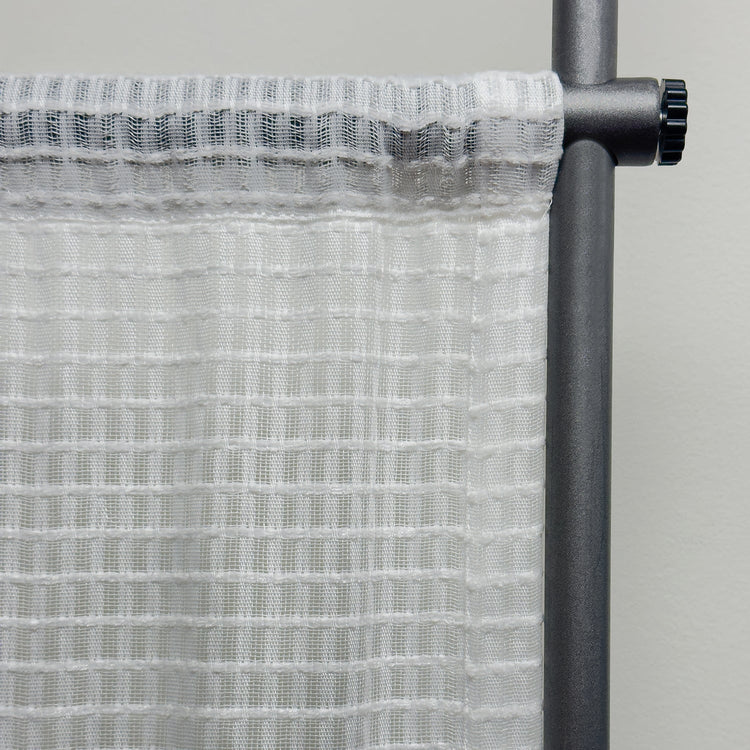 Versailles - Panneau d'intimité en Tissu Gaufré, 42" x 72", Hauteur Ajustable, Blanc - Simple Boutique