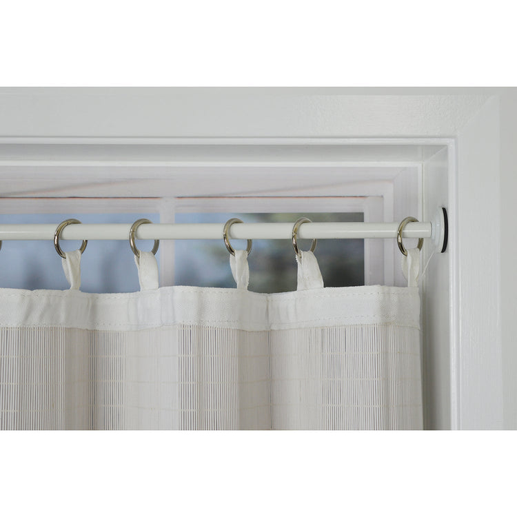 Versailles - Tringle à Rideau à Tension, Longueur Ajustable, Installation Sans Outils, Blanc (3 Grandeurs Disponibles) - Simple Boutique