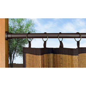 Versailles - Tringle à Tension pour Rideau DUO en Acier Inoxydable, Intérieur/Extérieur, Longueur Ajustable, Bronze (3 Grandeurs Disponibles) - Simple Boutique