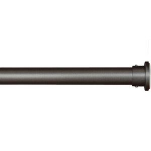 Versailles - Tringle à Tension pour Rideau DUO en Acier Inoxydable, Intérieur/Extérieur, Longueur Ajustable, Gris (3 Grandeurs Disponibles) - Simple Boutique