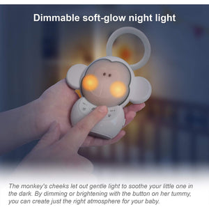 Vtech - Dispositif Sonore Apaisant Portatif pour Bébé Myla le Singe, Berceuse et Veilleuse - Simple Boutique