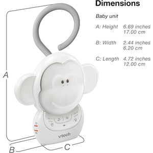 Vtech - Dispositif Sonore Apaisant Portatif pour Bébé Myla le Singe, Berceuse et Veilleuse - Simple Boutique