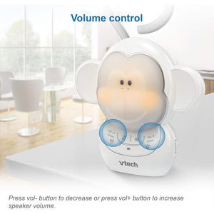 Vtech - Dispositif Sonore Apaisant Portatif pour Bébé Myla le Singe, Berceuse et Veilleuse - Simple Boutique