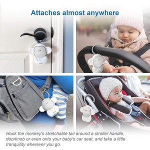 Vtech - Dispositif Sonore Apaisant Portatif pour Bébé Myla le Singe, Berceuse et Veilleuse - Simple Boutique