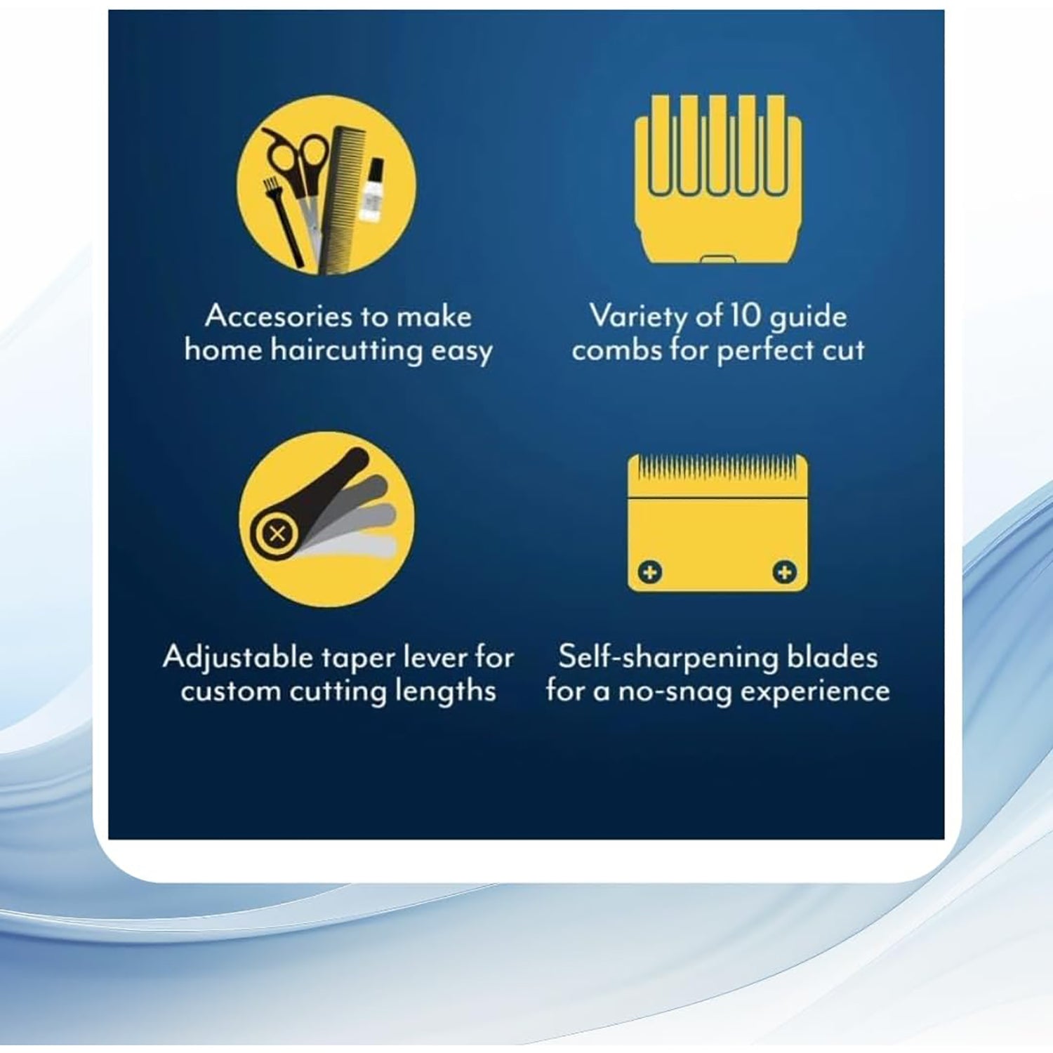 WAHL - Ensemble de Tondeuse à Cheveux Deluxe Groom Pro, 19 Morceaux - Simple Boutique