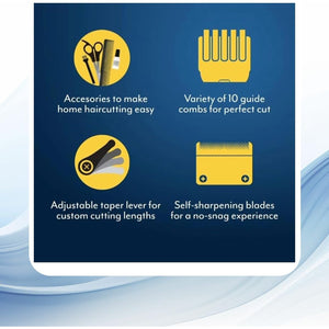 WAHL - Ensemble de Tondeuse à Cheveux Deluxe Groom Pro, 19 Morceaux - Simple Boutique